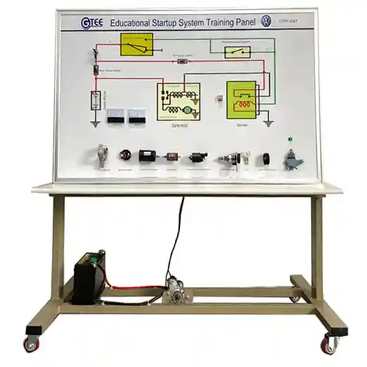 Automobile starting system teaching board teaching equipment