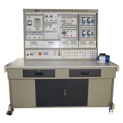 Electronics/electric and electrical drive training device didactic equipment