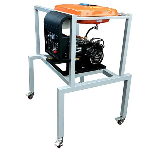 Generator set on didactic bench automobile teaching equipment