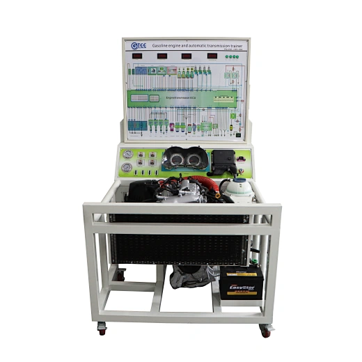 Gasoline engine and transmission trainer educational equipment