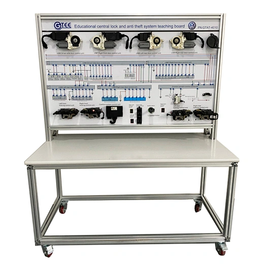 Central lock and anti-theft system teaching board didactic equipment