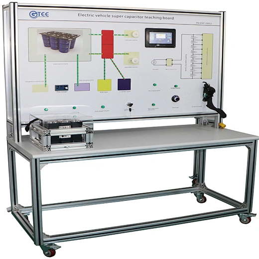 Electric vehicle super capacitor teaching board didactic equipment
