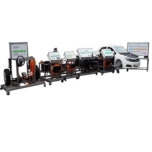 Pure electric car integrated training didactic equipment