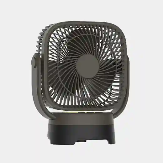 Camping fan with light