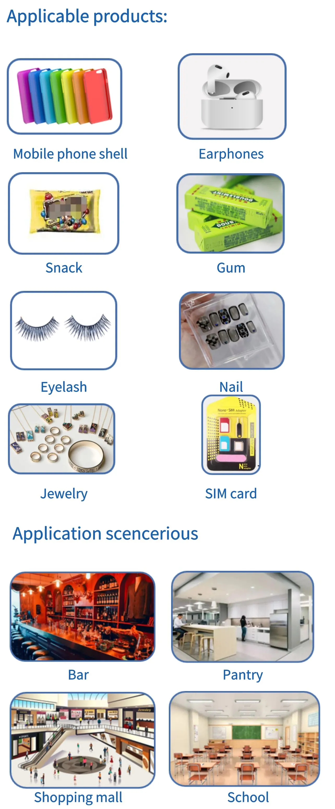 Weimi mini vending machine desktop applicable products and scenarios