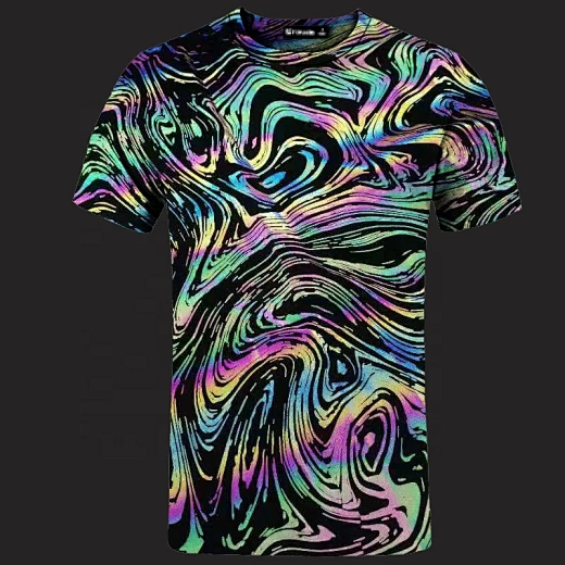 reflective print tshirt