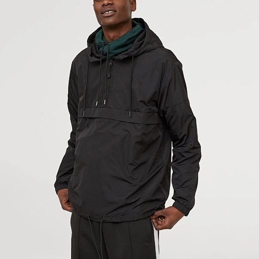 half zip windbreaker