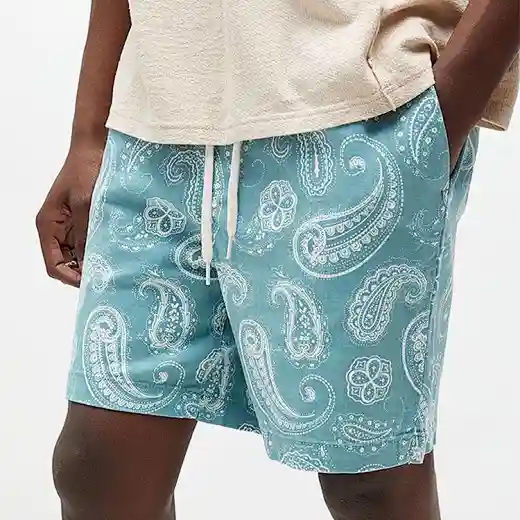 men printed shorts