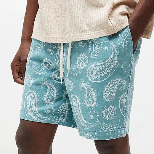 men printed shorts