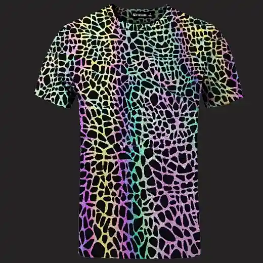 reflective print tshirt