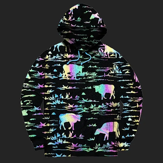 Men reflective hoodie