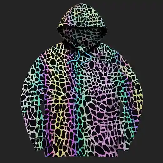 Men reflective hoodie
