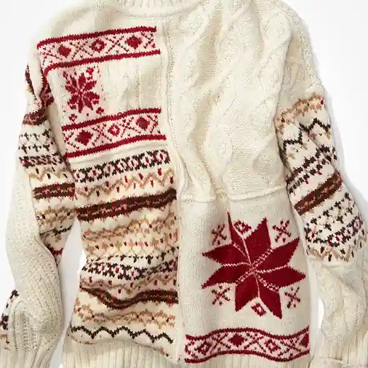 Shoulder Loose Crew Neck Sweater