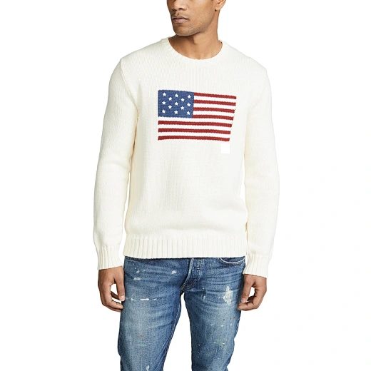white sweater