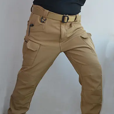 Wholesale New Design Trousers Work Casual Solid Color Slim Fit Small Ankle Banded Cargo Pants For Men