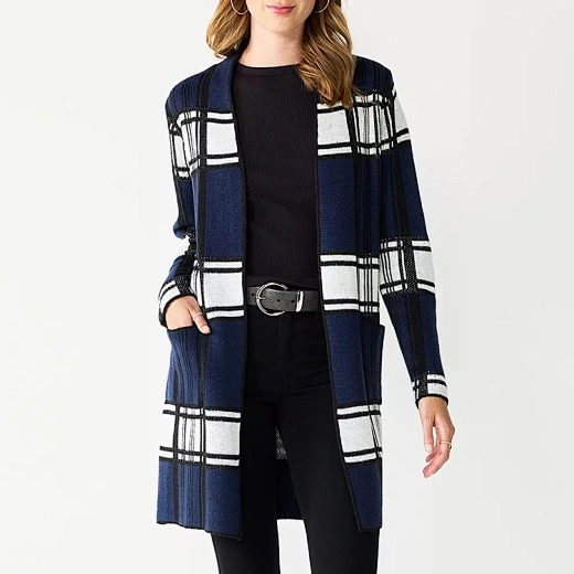 Sweater Car Coat Long Cardigan