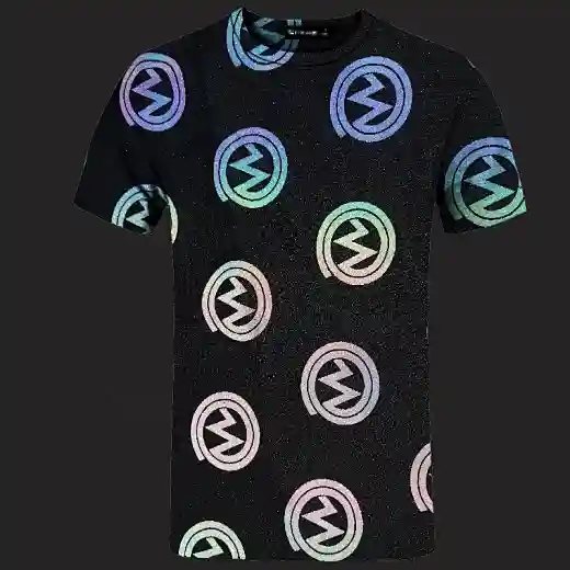 reflective print tshirt