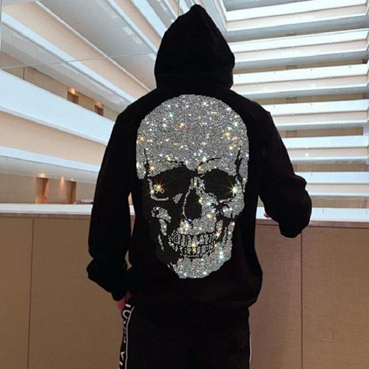 rhinestone hoodie