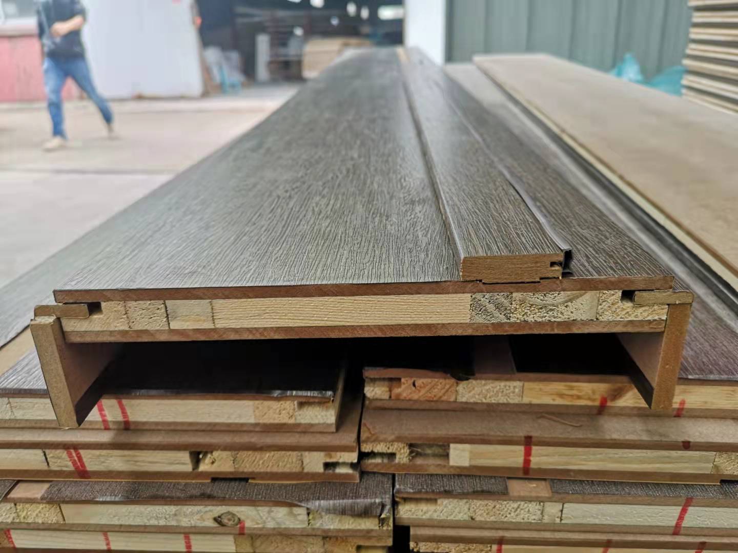 Premium Single Door Paintless PVC Commercial Exterior Wood Doors