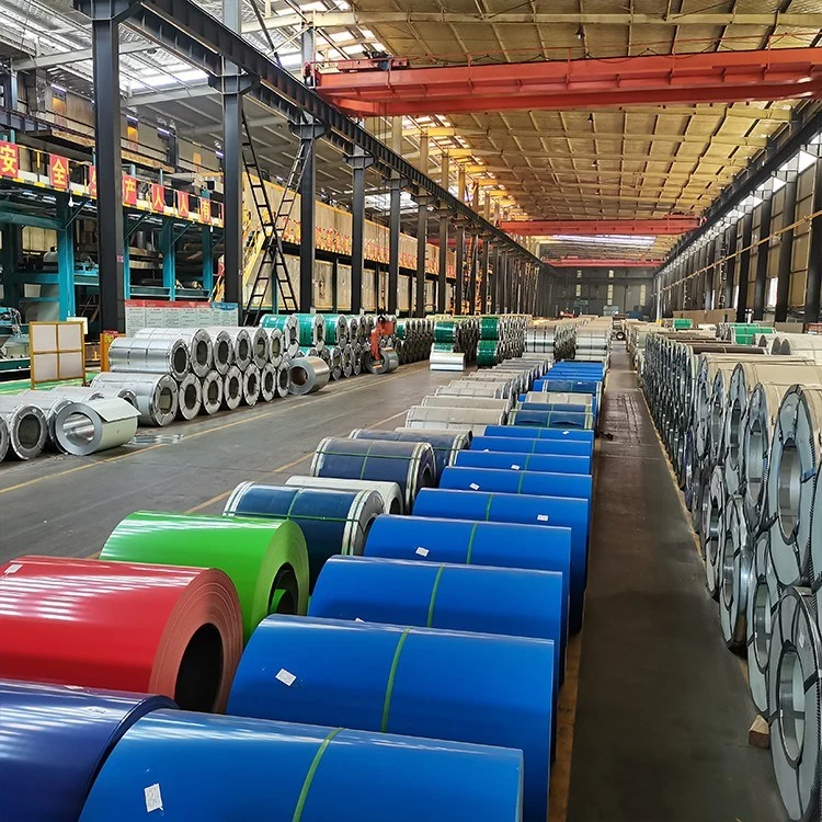 JIS G3312 PPGI Steel Coil stock in Baolai factory