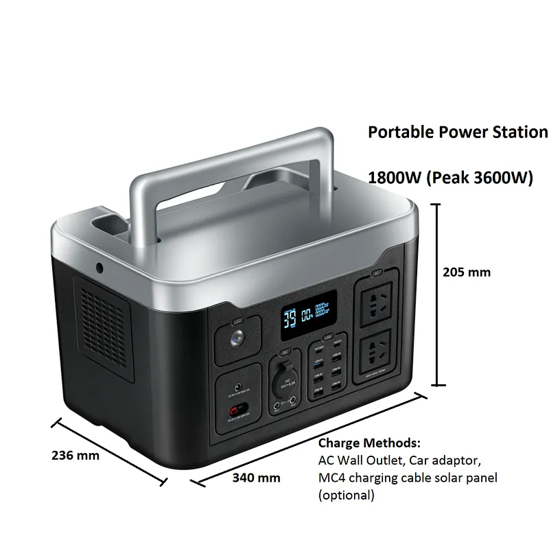 Buy Standard Quality China Wholesale 1800w/1000wh Portable Power Station  Lifopo4 Lithium Iron Phosphate Battery Pack Power Energy Storage Power  Station Power Supply $385 Direct from Factory at Sichuan CTo World  Technology Co.,Ltd.