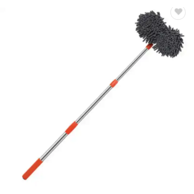 360 Degree Rotation Chenille Broom Car Wash Brush Long Handle Car Cleaning Mop