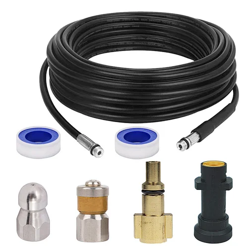Drain Pipe Hose Cleaning Kit with Jet and Rotating Jet Nozzle, For  K2 K3 K4 K5 K6 K7