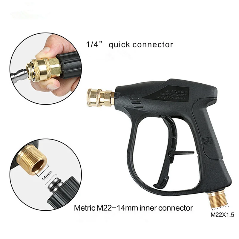 High Pressure Car Washer Gun 1/4