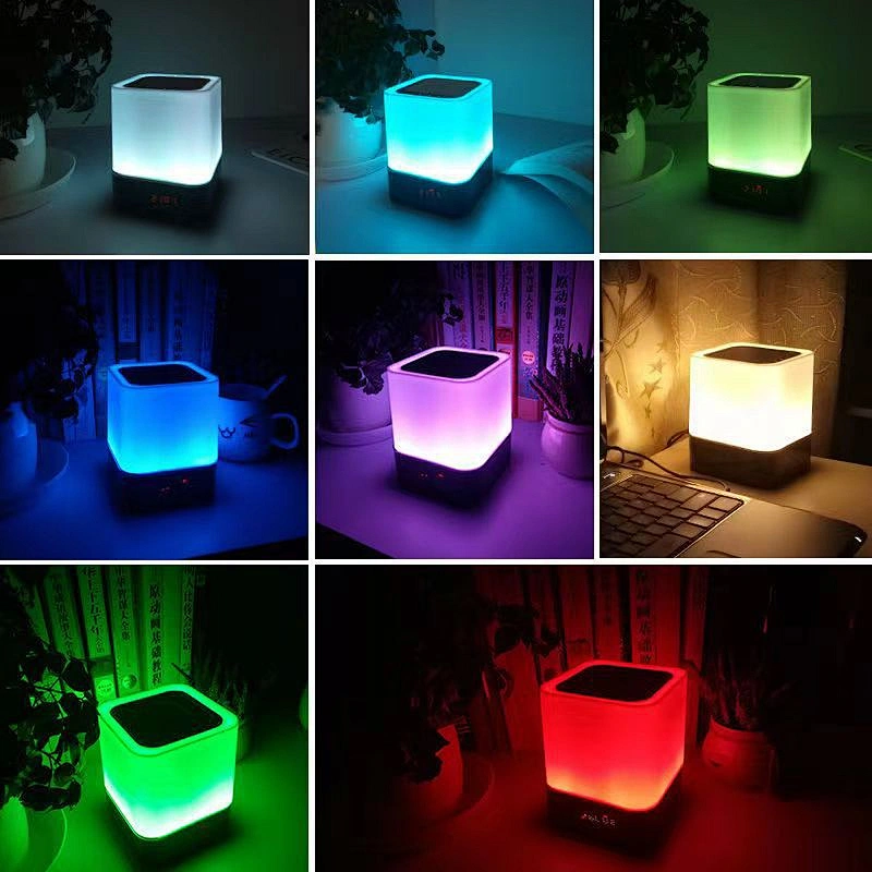 Multi-Color Changing Bedside Lamp Wireless Speaker , - Shenzhen Myon ...