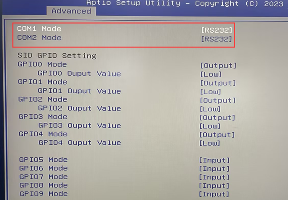 H6 Series DB 9 Pin Serial Port Mode Configuration Guide