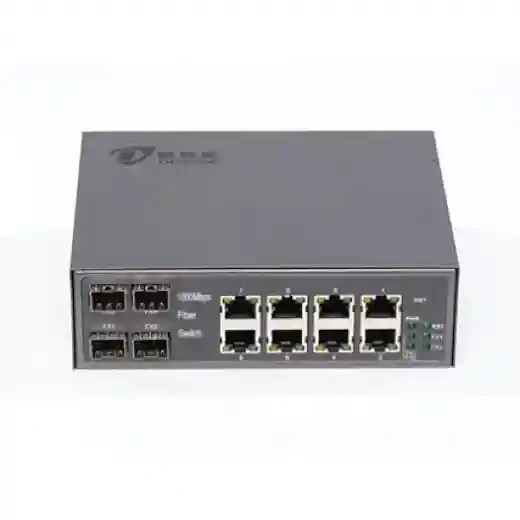 环网千兆4光8电光纤交换机