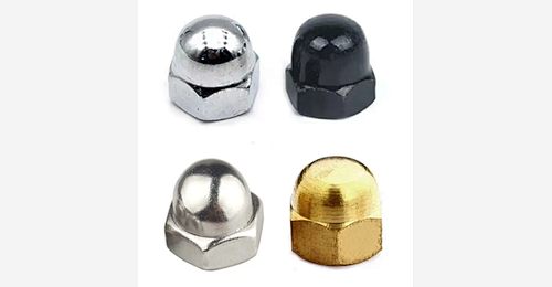 Unique Bargains M6 Brass Female Thread Nut DIN1587 Dome Cap Head Hex 20 Pack