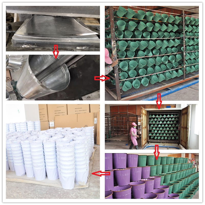 metal garden pot wholesale