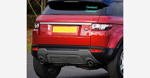 small interactive car rear window LED sign