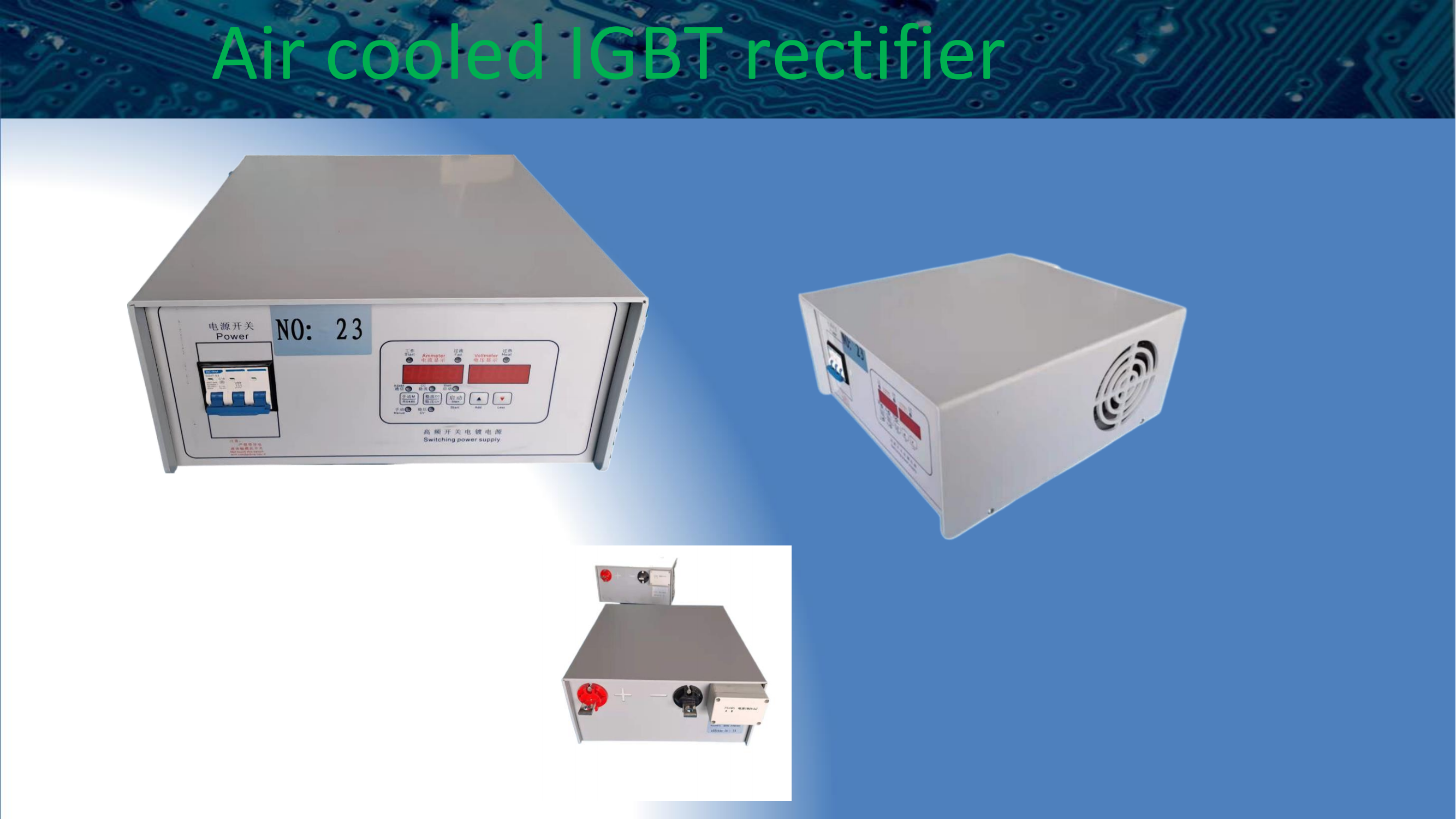 rectifier for electroplating,Customer testimonials,485 communication