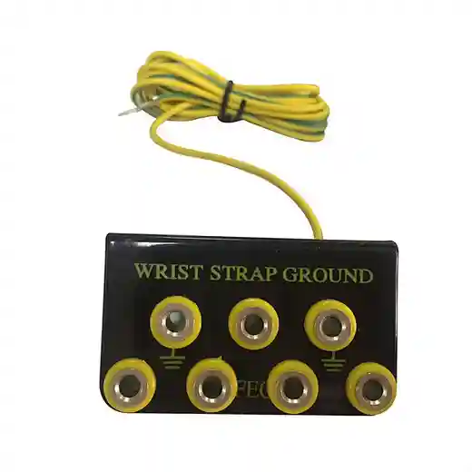 Grounding Cord for bench mount with two banana jacks