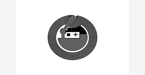 HF round sticker, RFID round HF label,nfc small round tag
