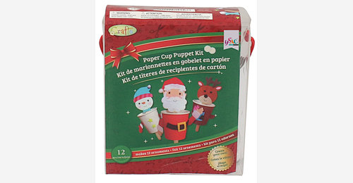 Paper Cup Puppet Kit , Craft kit , DIY toy - YSC