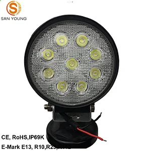 Auto Round LED Work Light 27W 4 Inch for truck Working Offroad 4X4 Driving