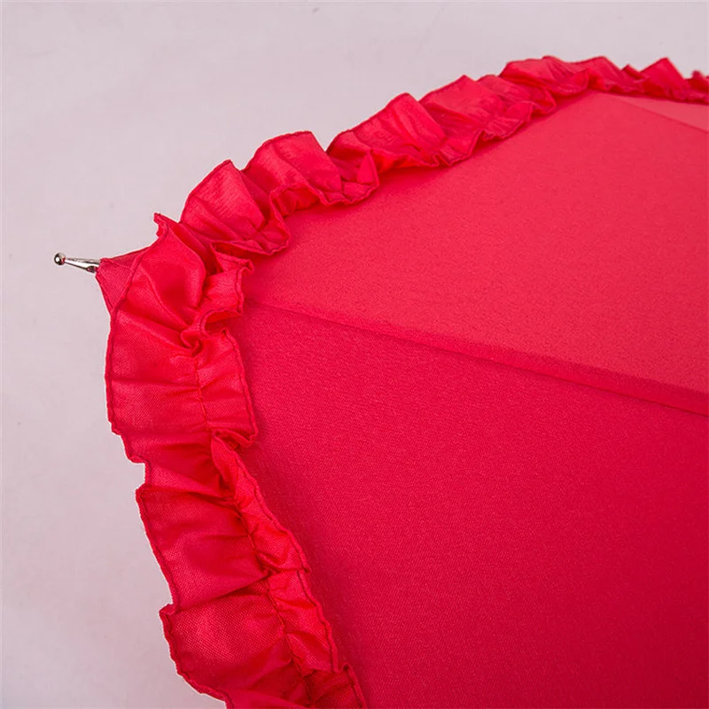 wholesale red color chinese decoration indian wedding Festival parasol heart umbrella