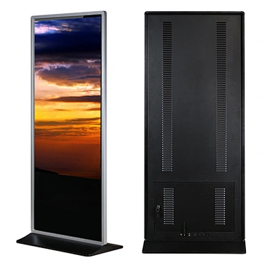 43 inch indoor standing all in one touchscreen computer kiosk