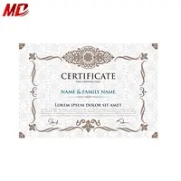 Gold Foil Hot Stamping A4 Award Degree Certificate Printing Paper