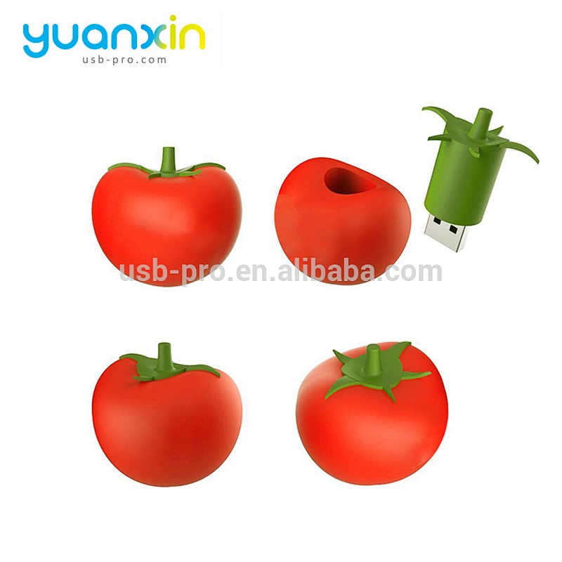 Customized Shape Silicone Tomato 2.0 / 3.0 USB Flash Drive