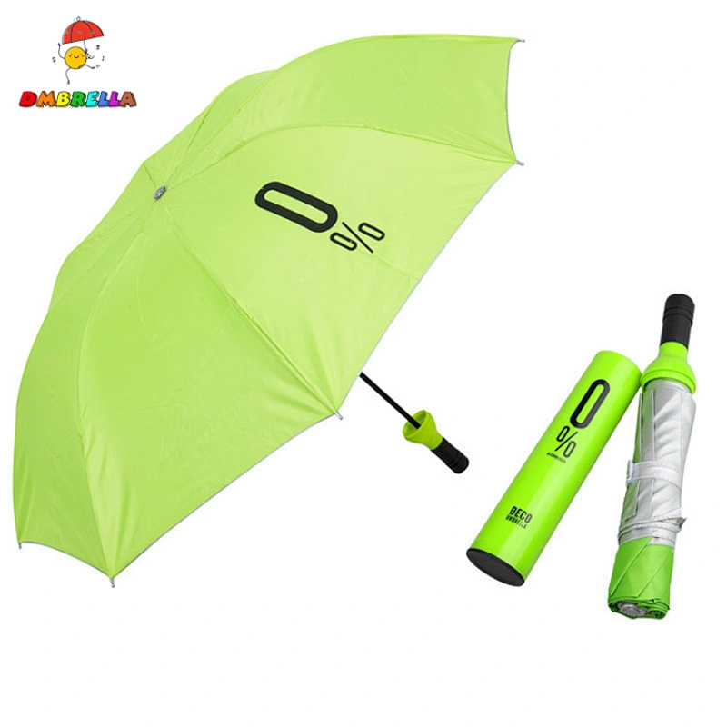 Botella de agua Diseño Moda Logotipo personalizado Barato Publicidad Regalo bebida 3 veces 0% vino forma botella paraguas