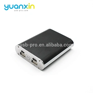 6000mah With LED lights Material Metal Color Silver Red Blue Green power bank