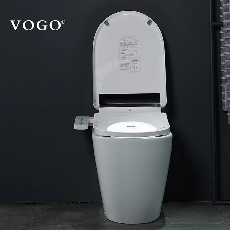 VOGO electric bidet seat soft closing led night lamp toilet wc seat cover with water jet