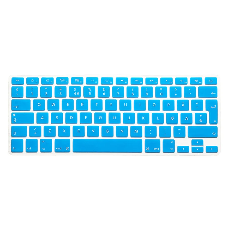 norwegian Keyboard Skin Silicone Laptop skin For macbook air keyboard cover Air 13