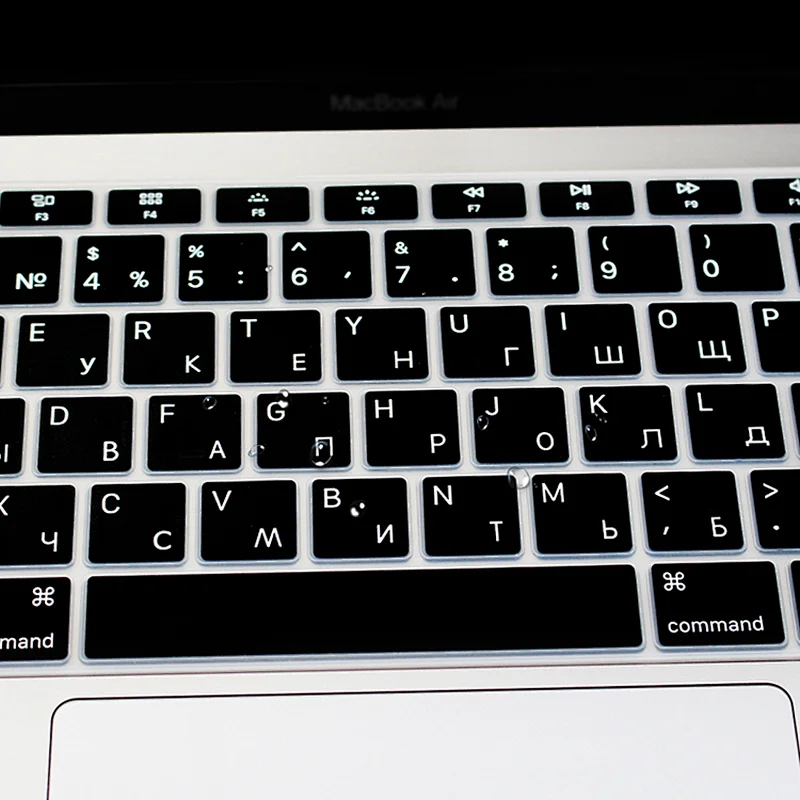 custom silicone keyboard cover russian keyboard cover for keyboard for macbook pro 13 for MacBook A1932 US Version