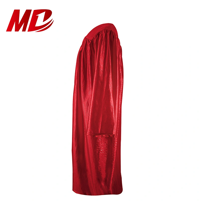 Wholesale Adult Shiny Maroon Graduation Gowns And Caps
