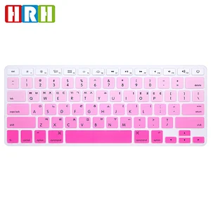 English Version Ombre Color Silicone Keyboard Cover Skin laptop keyboard skin for Macbook Pro Air Retina 13 15 17 Korean